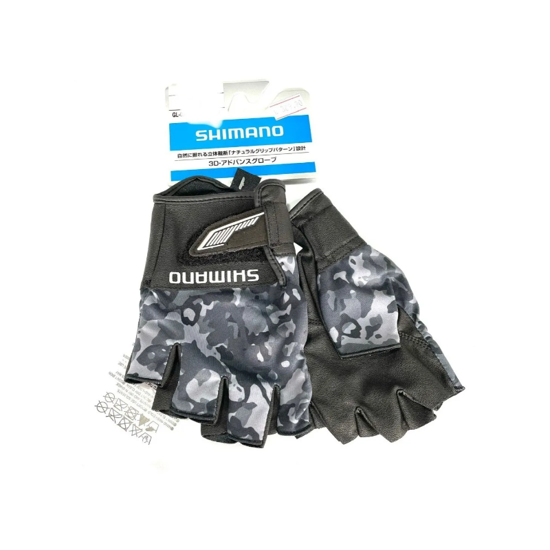 Luva SHIMANO 3D Advance GL-022S T:L Pto/Camo