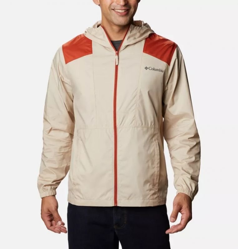 Jaqueta COLUMBIA Masc.Flashback Windbreaker Bege/Laranja T:M KO3972/271 Promoção