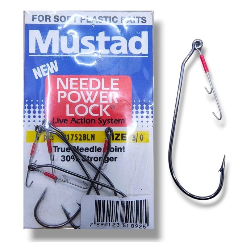 ANZOL MUSTAD NEEDLE P.LOCK 91752BLN 3/0 CRT/5UN
