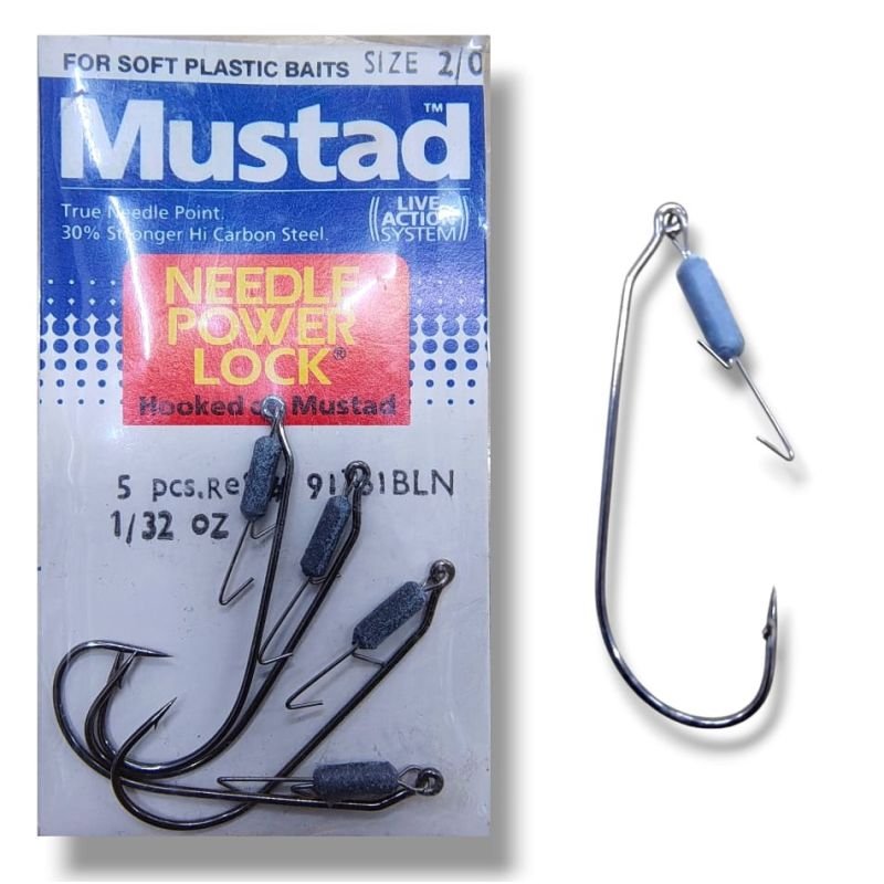 ANZOL MUSTAD NEEDLE P.LOCK 91761BLN 2/0 CRT.5UN