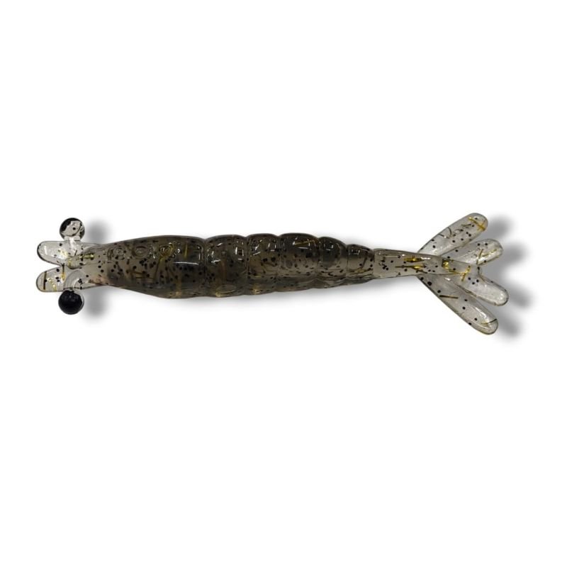 Camarão KAMIKAZE 8cm ( Avulso), Cor:DOURADO HOLOGRAF.