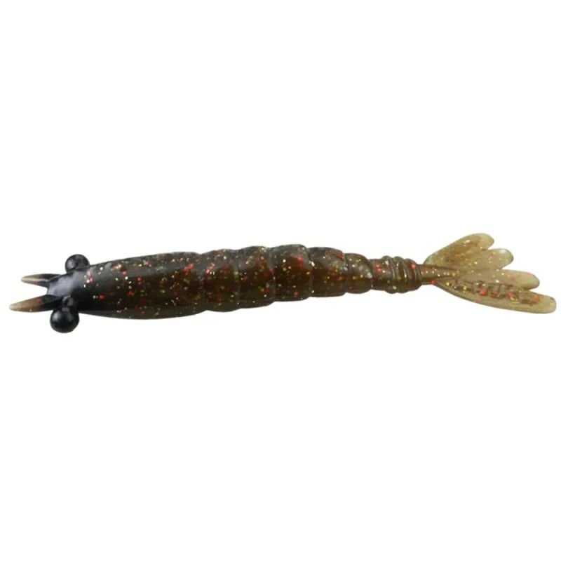 Camarão Pure Strike Rap Shrimp 6cm Crt.3un Cor:Cinnamon Red & Gold Flake