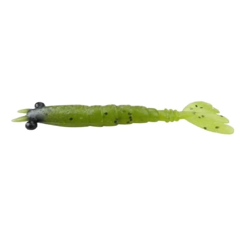 Camarão Pure Strike Rap Shrimp 6cm Crt.3un Cor:Moss Green Black Flake
