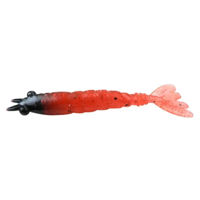 Camarão Pure Strike Rap Shrimp 6cm Crt.3un Cor:Red Black&Red Flake