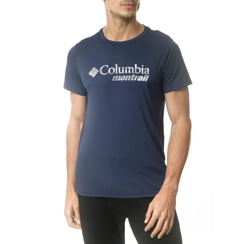 Camiseta COLUMBIA MC Neblina Montrail Marinho T:M 320450/511 Promoção