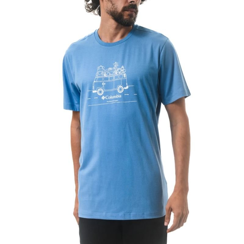 Camiseta COLUMBIA MC Van Life Azul T:EEG 321047/479 Promoção