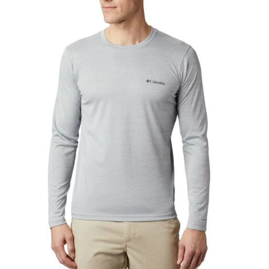 Camiseta COLUMBIA ML Zero Rules Long Sleeve Cinza AM6083/039