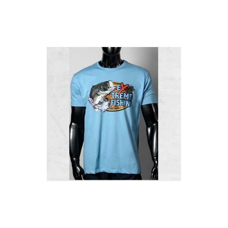 Camiseta Extreme Fishing R/CF-042 Azul Jeans T:GG