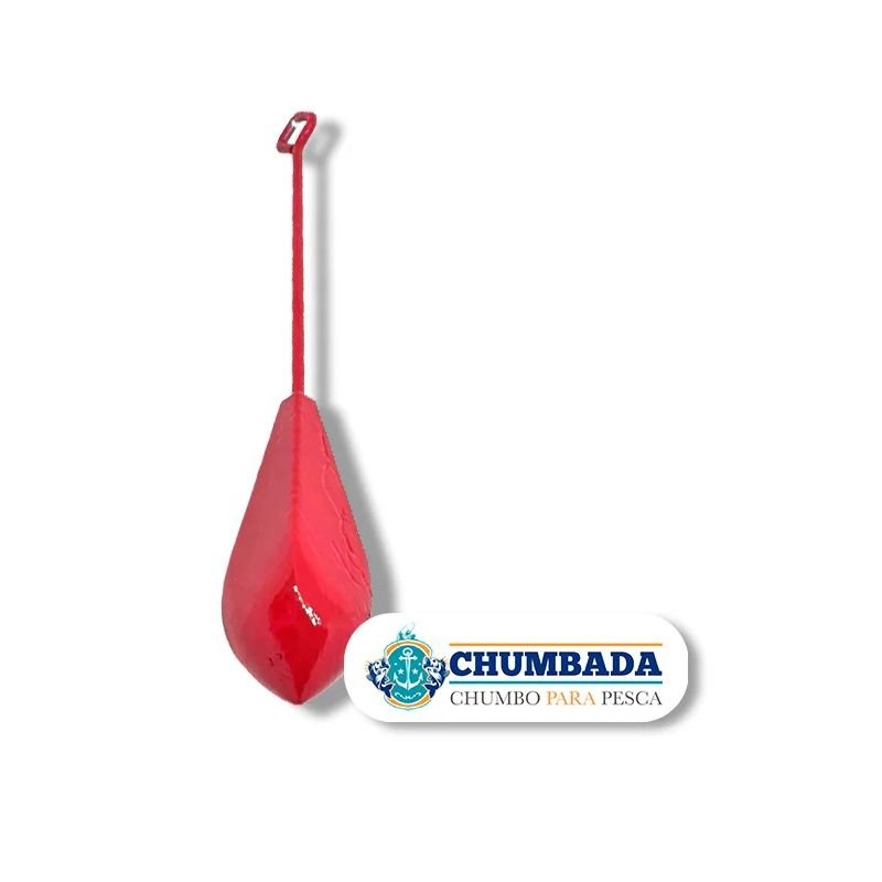 Chumbada Oficial Pingo de Seção Quadrada Verm.