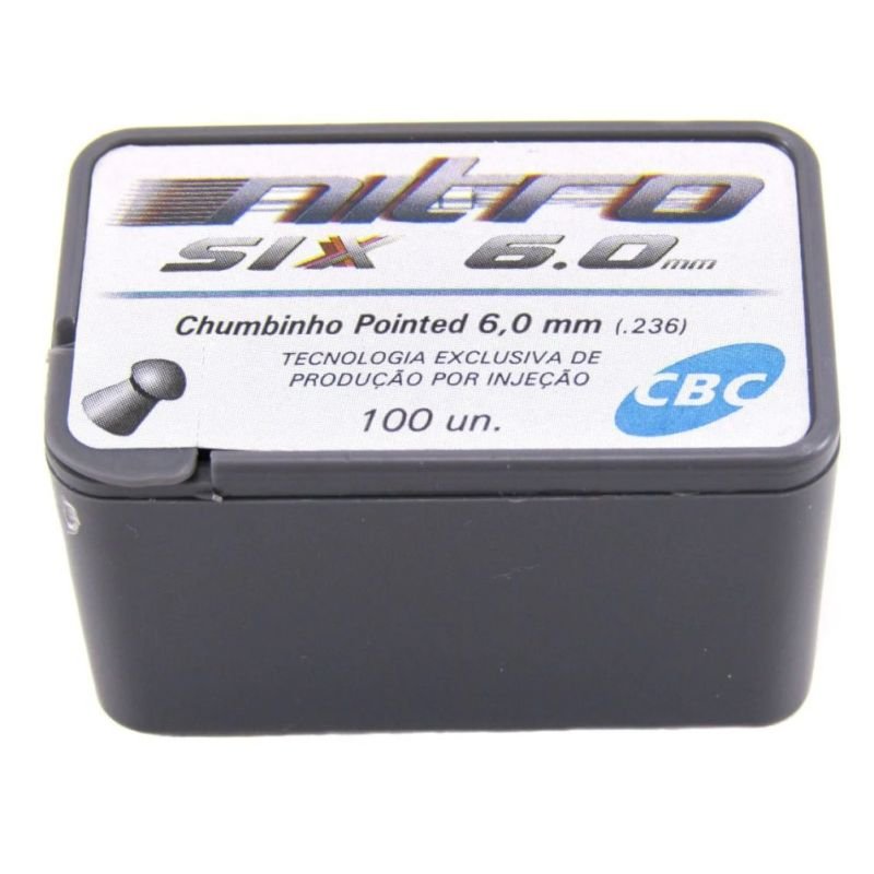 CHUMBINHO CBC POINTED NITRO SIX 6,0MM 100UN R/277