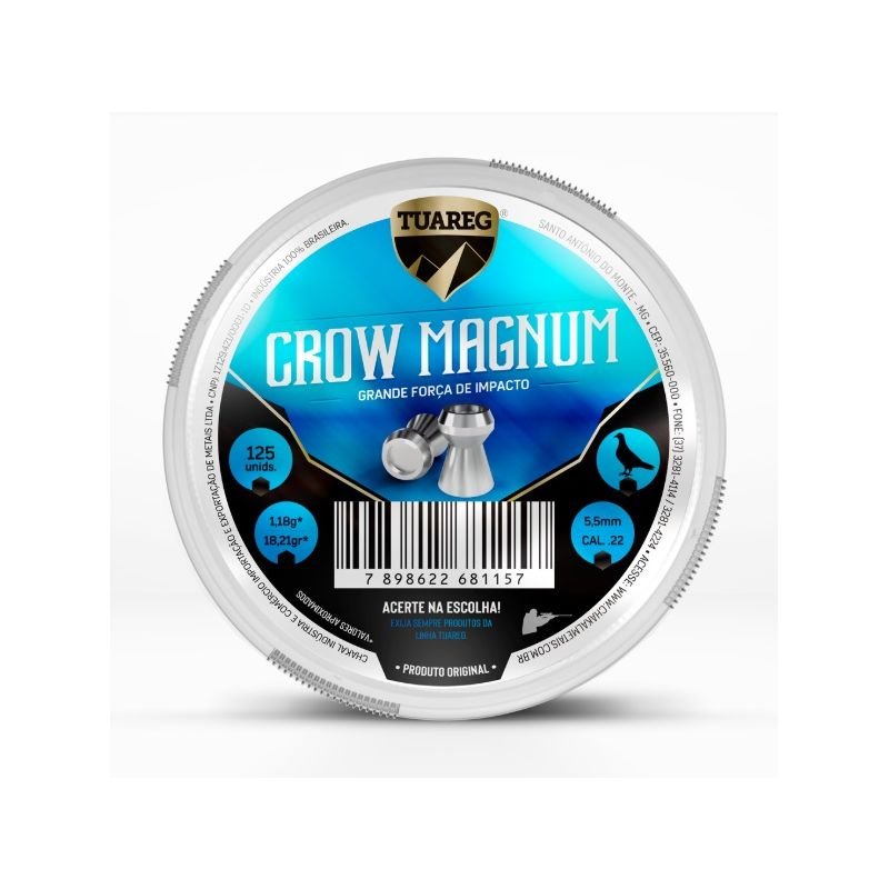 CHUMBINHO CHAKAL CROW MAGNUM 5,5MM C/125UN