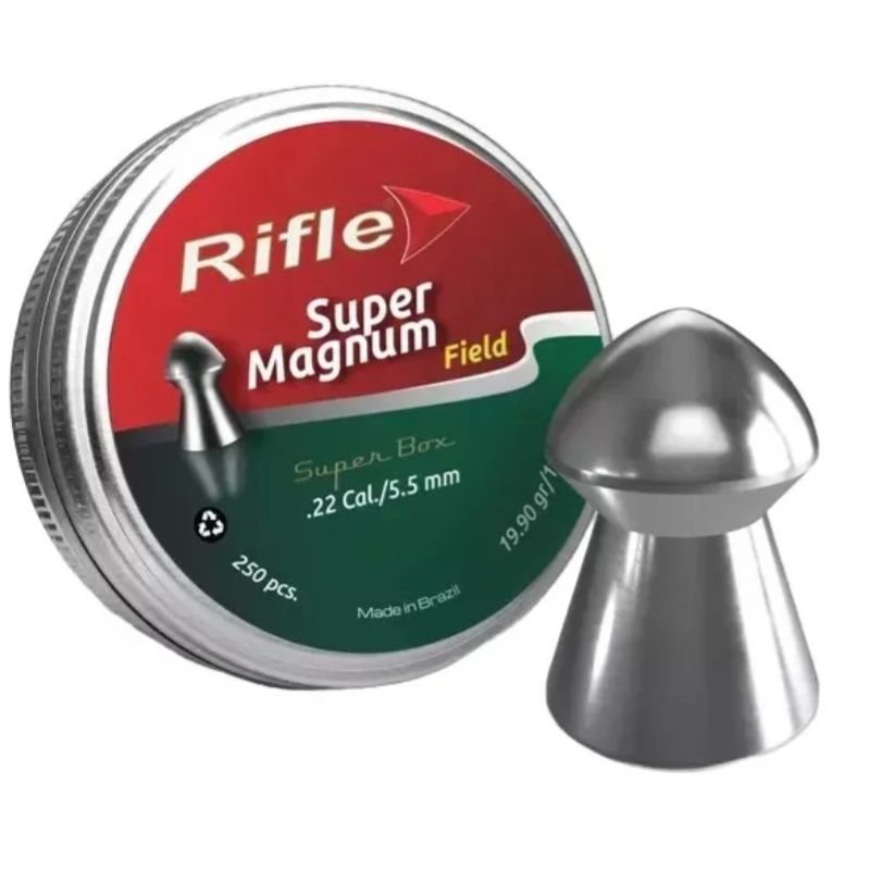 CHUMBINHO RIFLE 5,5MM SUPER MAGNUM FIELD 250UN