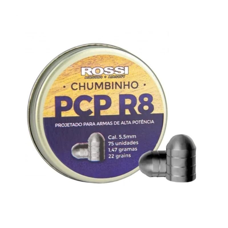 Chumbinho Rossi PCP R8 5,5mm 75un