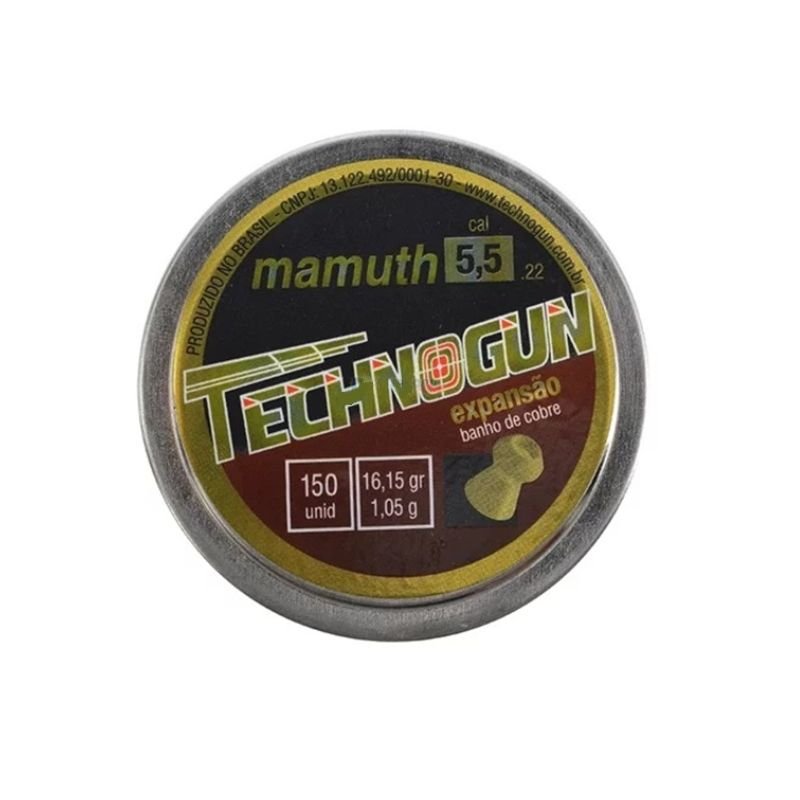 CHUMBINHO TECHNOGUN MAMUTH 5,5MM 150UN