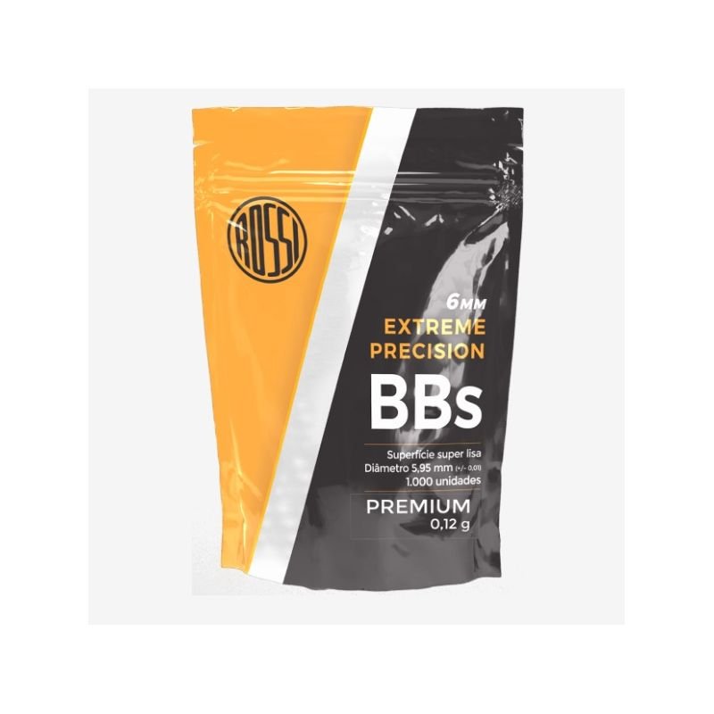 Esfera plast.Rossi Premium 6mm 0,12g saco 1000un R/25207839