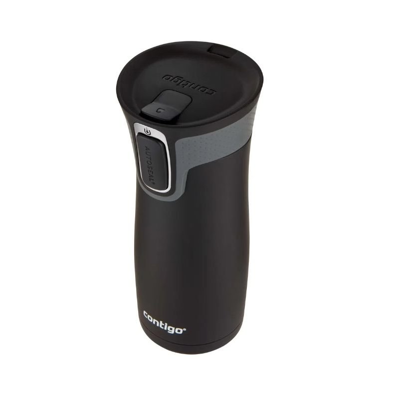 Garrafa Térmica Coleman Contigo West Loop aço inox preto 473ml