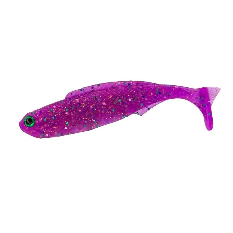 Isca HKD Beast Shad 10,5cm 10g Crt.5un Cor:60 Deep Purple