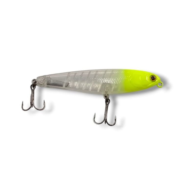 Leurre Jackall Bonnie 85 HL Flottant, Couleur Ayu Transparente, Pour Carnassiers