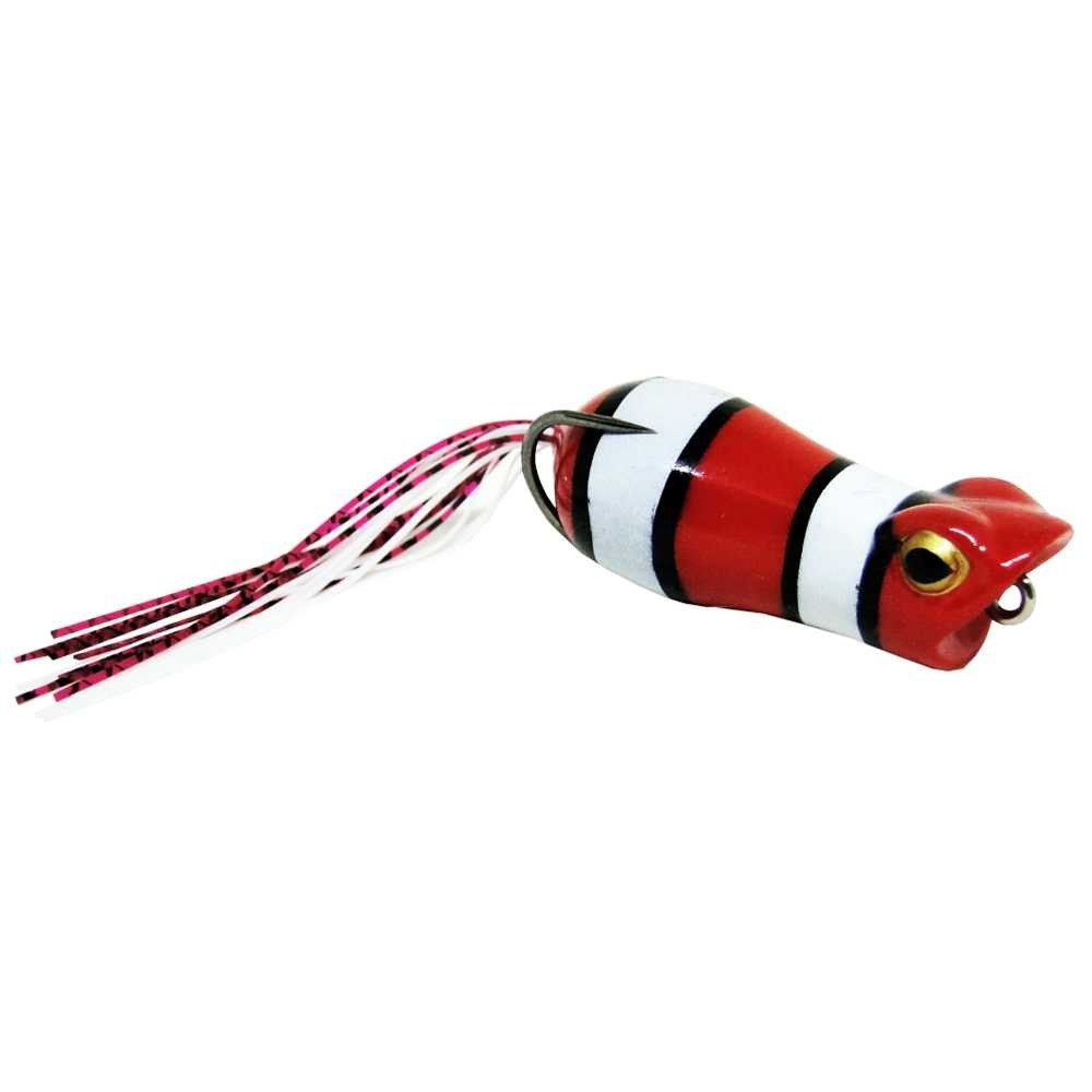 Isca YARA Crazy Popper 6cm 13g Cor:13-Cabeça Verm.