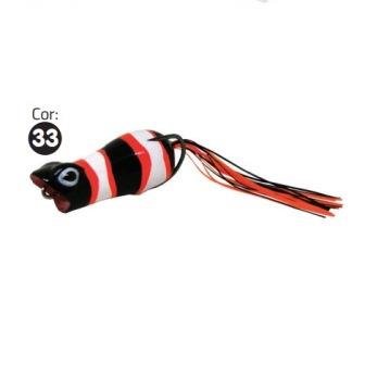 Isca YARA Crazy Popper 6cm 13g Cor:13-Cabeça Verm.