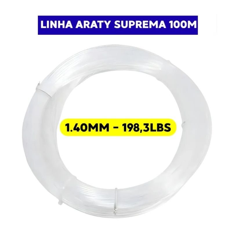LINHA ARATY SUPREMA CLEAR 1,40MM(ROLO 100M)