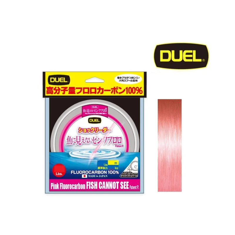Linha Duel Fluorocarbon N.4 0,33mm 16lb 100m Pink