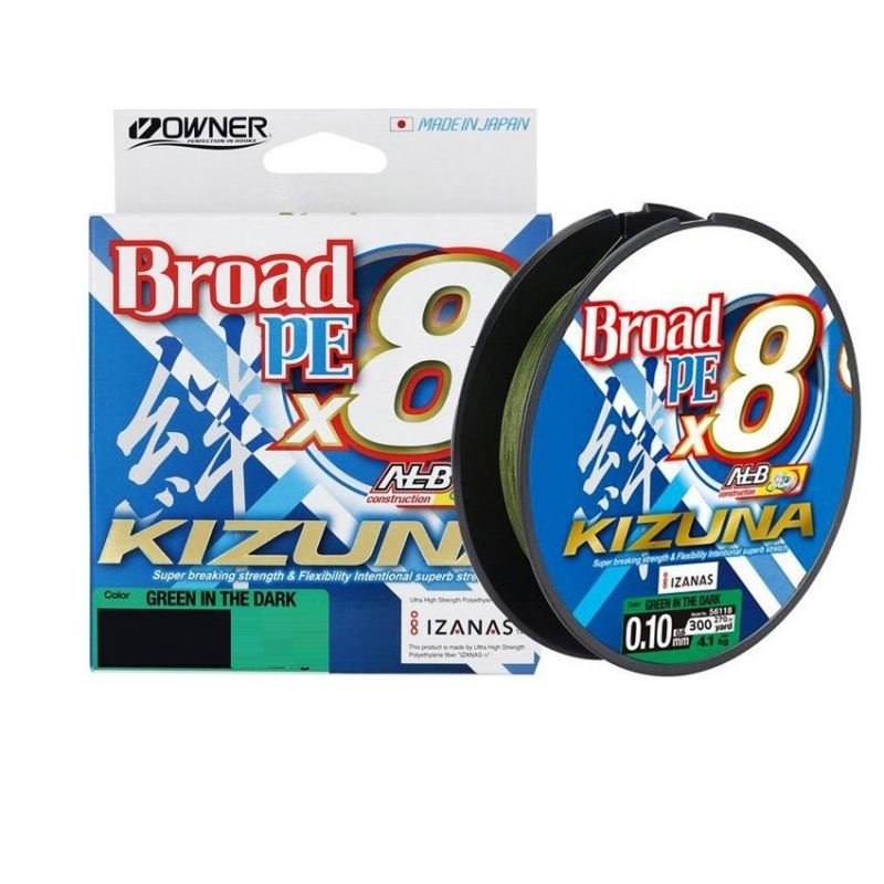 Linha Multif.Owner Broad PE Kizuna X8 275m Verde Escuro