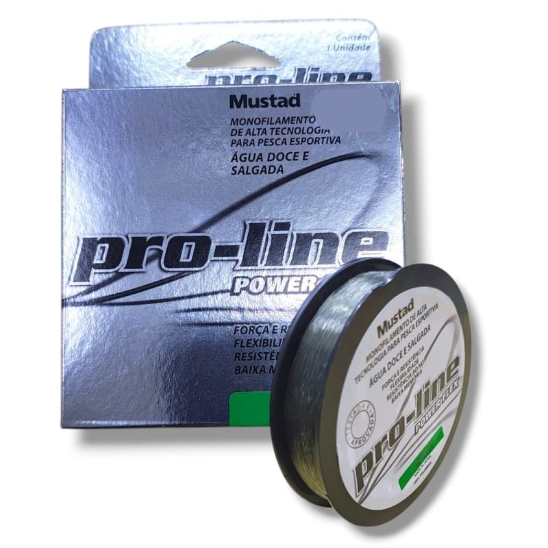 LINHA MUSTAD PRO LINE POWER FLEX 0,28MM 11LB 250M VD ESC