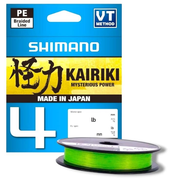 Linha Shimano Kairiki 4 LDM54TE 150mt 10lb 0,130mm Vde Mantis