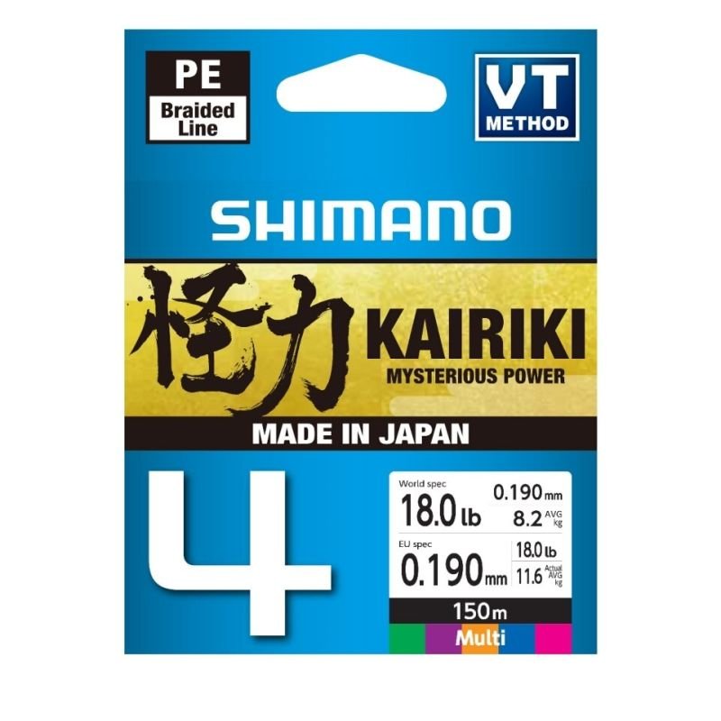 Linha Shimano Kairiki 4 LDM54TE 150mt 15lb 0,160mm Multicolor