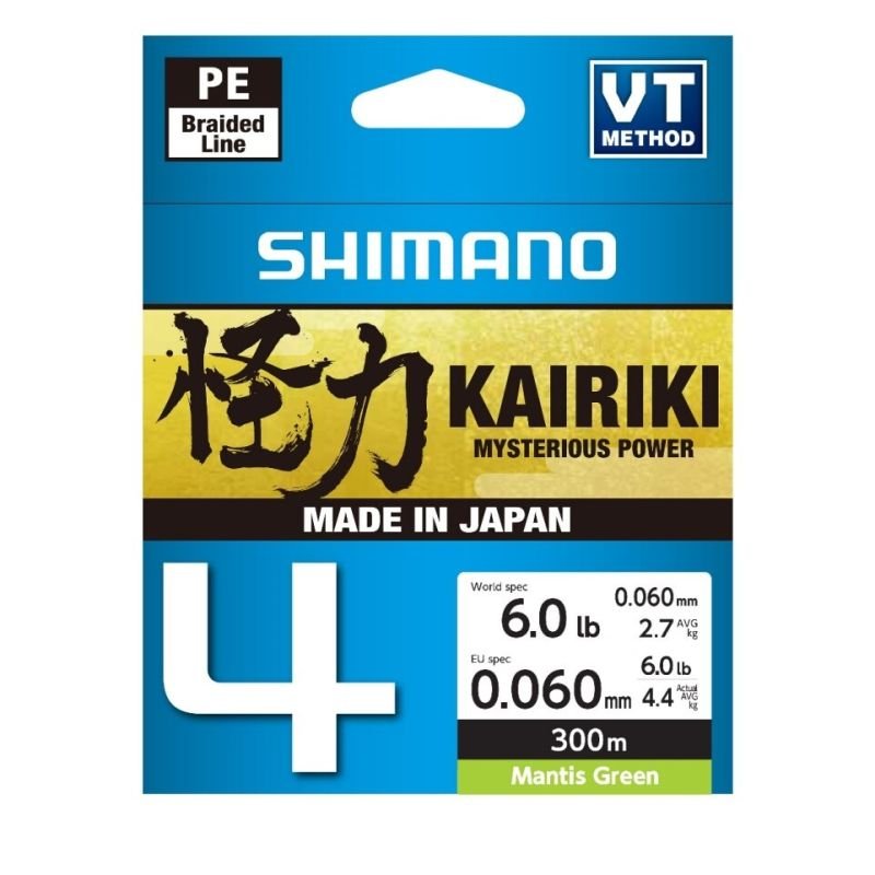 Linha Shimano Kairiki 4 LDM54TE 150mt 25lb 0,215mm Vde Mantis