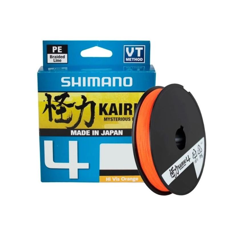 Linha Shimano Kairiki 4 LDM54TE 150mt 30lb 0,230mm Orange