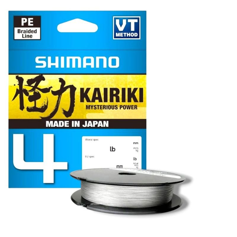 Linha Shimano Kairiki 4 LDM54TE 150mt 40lb 0,280mm Cinza