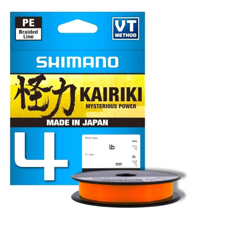 Linha SHIMANO Kairiki 4 LDM64TE 300mt 18lb 0,19mm Orange