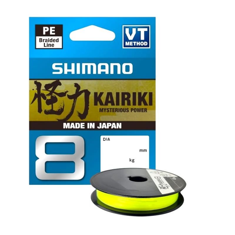 Linha Shimano Kairiki 8 WPLM68R 150m Amarelo