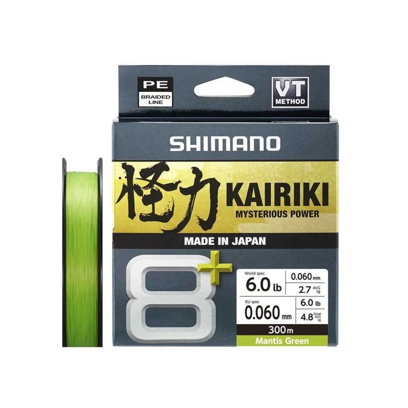Linha Shimano Kairiki Mysterious 8+ 150m Verde