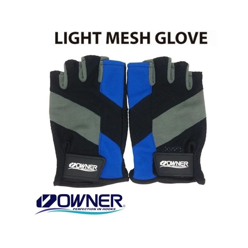 Luva Owner Field Sensor M.9654 T:LL 5 Dedos Cort.Preta c/Cinza e Azul