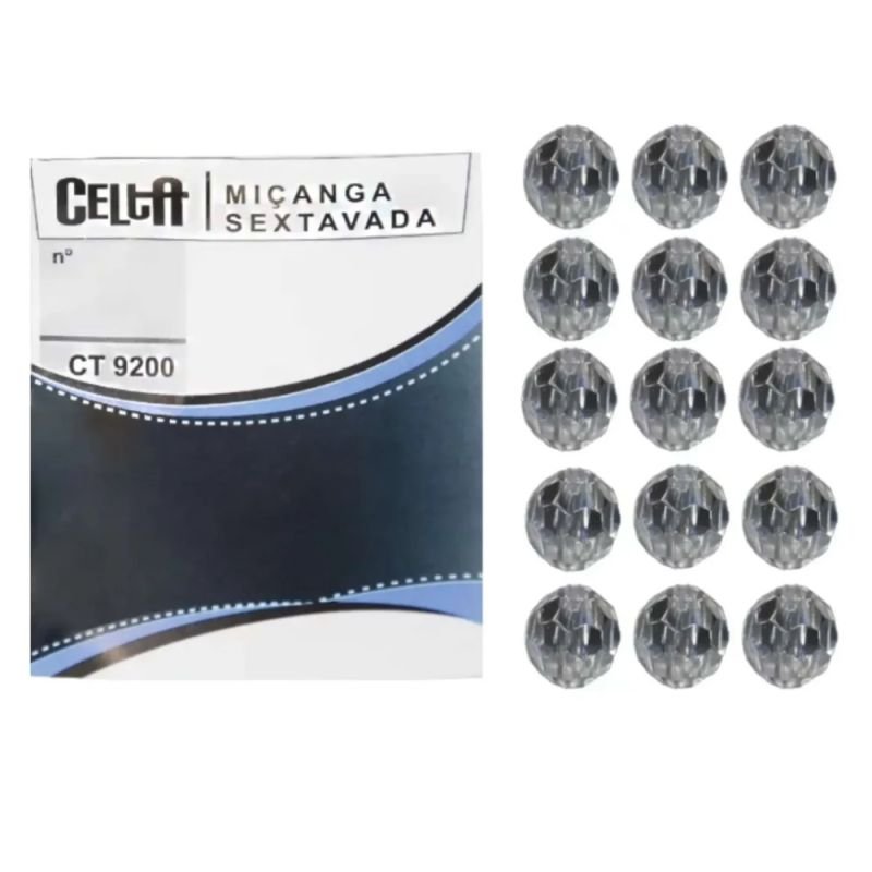 Miçanga Celta Sextavada N.08 CT9200 Crt.15un