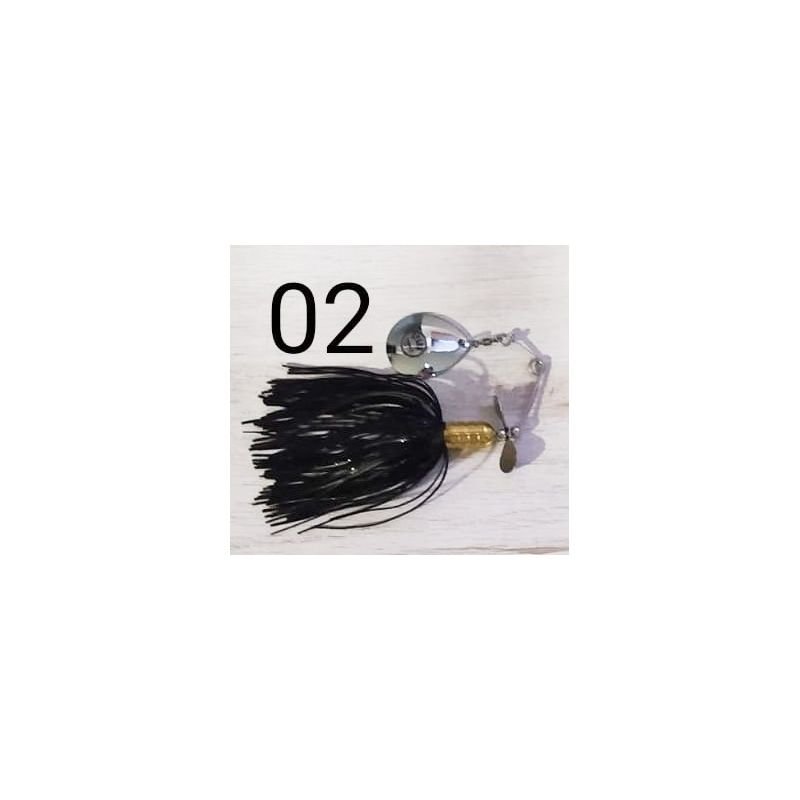 Micro Spinner Bait Spark Spinners 4/0 14g Cor:07