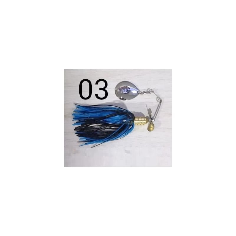 Micro Spinner Bait Spark Spinners 4/0 14g Cor:07