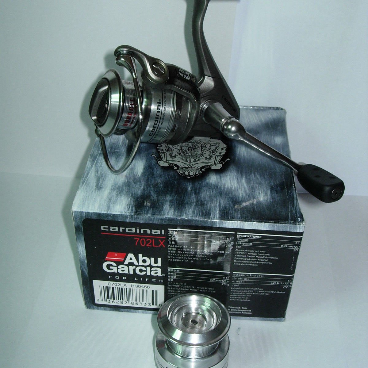 Molinete Abu Garcia Cardinal C702LX 7 rol. 0.25mm/120m 2 car.