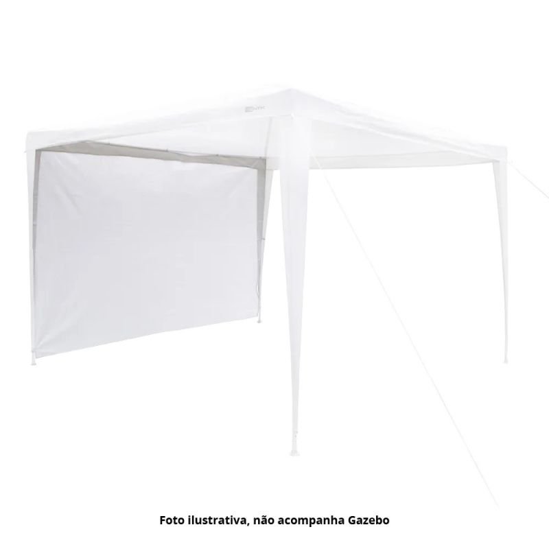 Parede p/Gazebo Nautika Fiesta 3X3M Bco