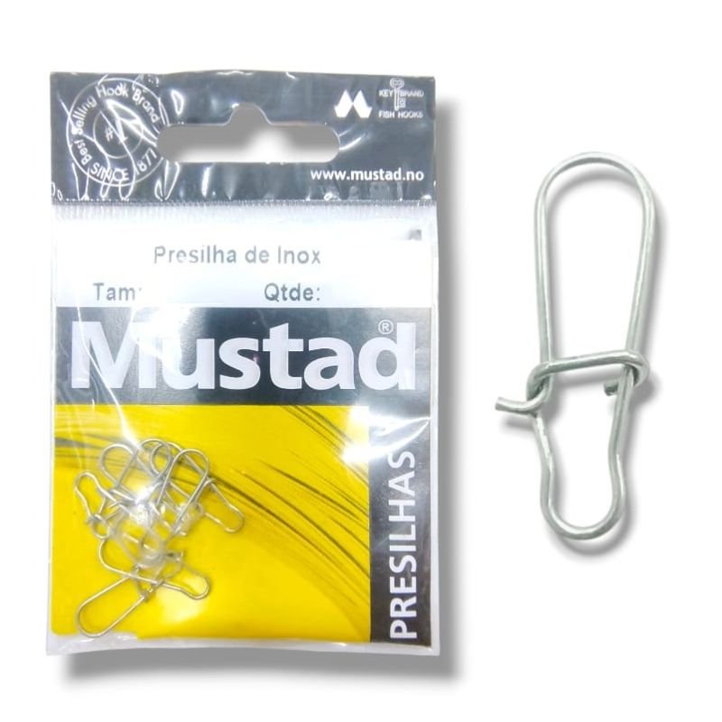 PRESILHA DE INOX MUSTAD T:03 CRT.8UN
